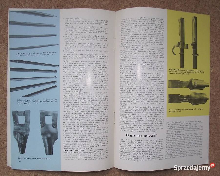 Pruszyński Bagnet francuski wz 1886 do karabinu militaria, broń, wojskowość Warszawa