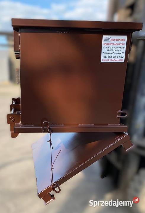 Kontener z otwieranym dnem 05m3 koliba Niedrzew Pierwszy