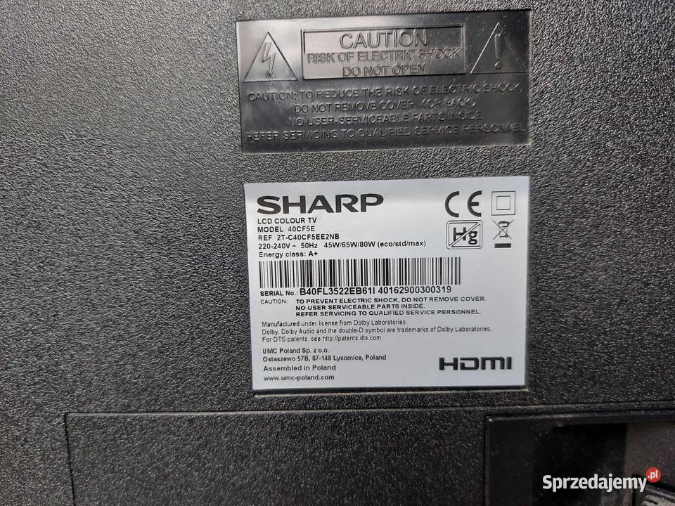 Telewizor SHARP 40FH7EA 40 LED Android TV LED Lublin