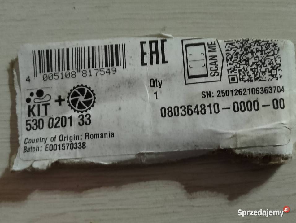 Sprzedam zestaw rozrządu z pompą Andrychów