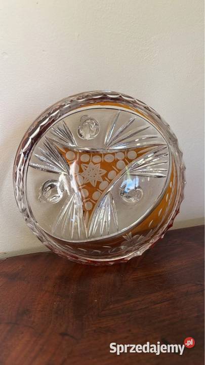Miseczka kryształ Przezroczysta z miodowymi Gdańsk