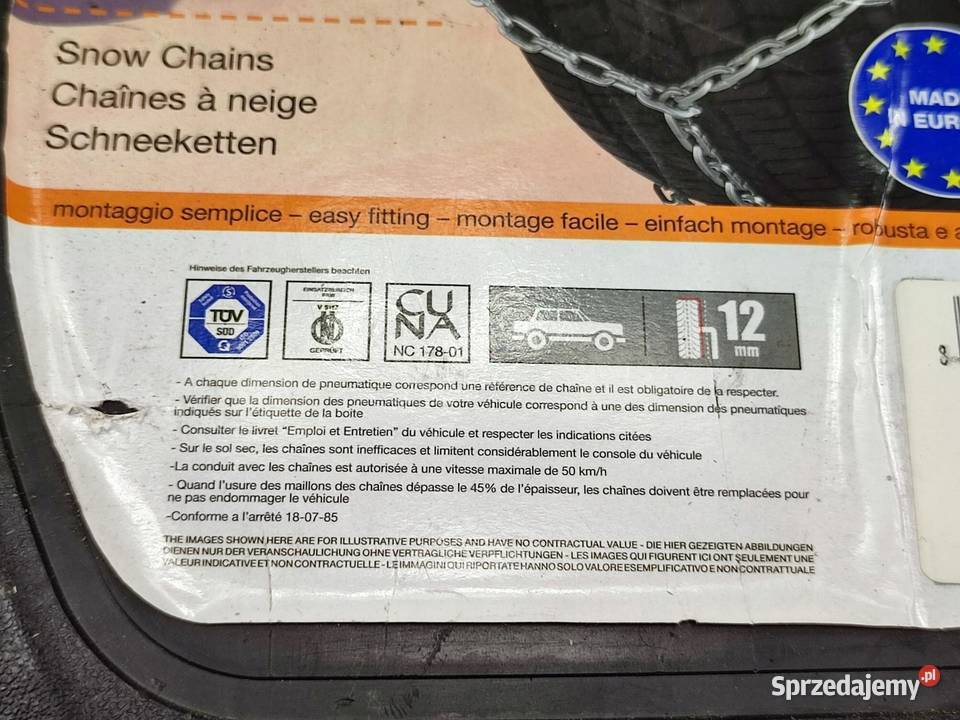 ŁAŃCUCHY ŚNIEGOWE 1 PARA THULE E12 03084 14 17