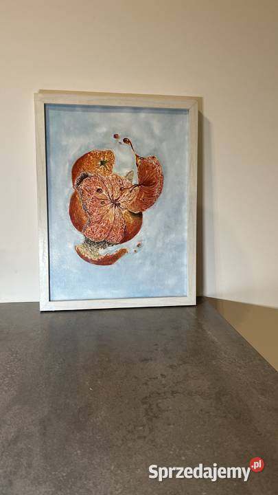 Pomarańcza w ruchuNowoczesny obraz olejny z Zielona Góra