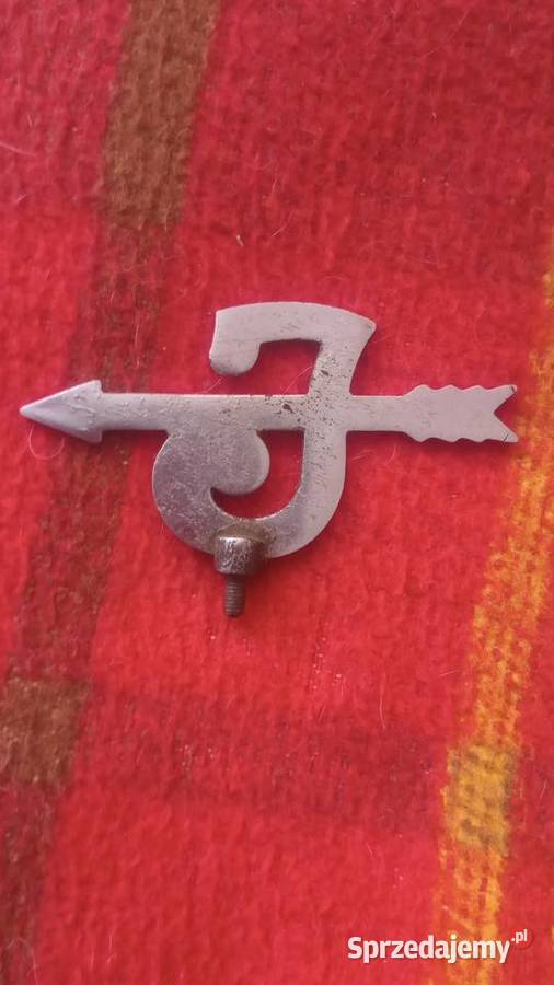 Stary kolekcjonerski emblemat rowerowy JANUS Szczebrzeszyn