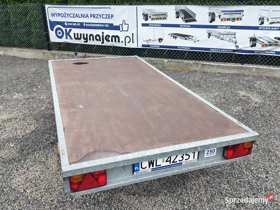 Wypożyczalnia Wynajem przyczep WIOLA Platforma 3 Wiola Włocławek