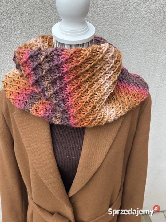 Szal komin handmade prezent Niej Olsztyn