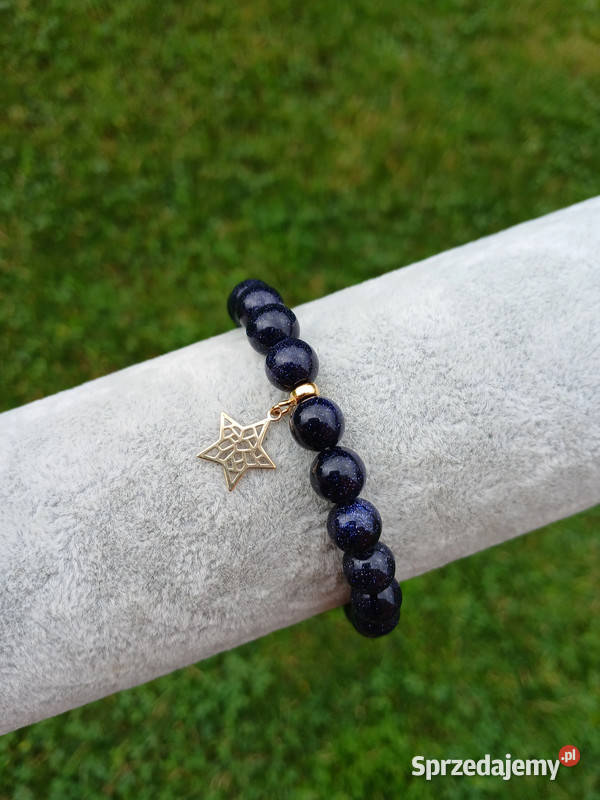 Bransoletka damska z Noc Kairu 8mm z gwiazdką Bransoletki Kielce sprzedam