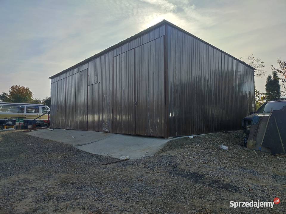 Garaż Blaszany Wiata Blaszana Magazyn Blaszany 60m2 Kutno sprzedam