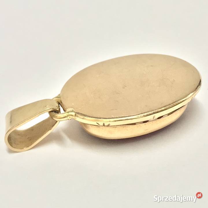 Złoty WISIOREK z rubinem 585 14K cudowny WIELKI złoto Warszawa