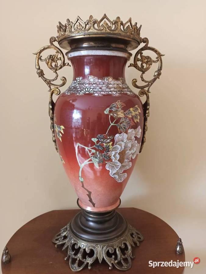 Waza porcelana brąz Napoleon III wielkopolskie Budzyń sprzedam