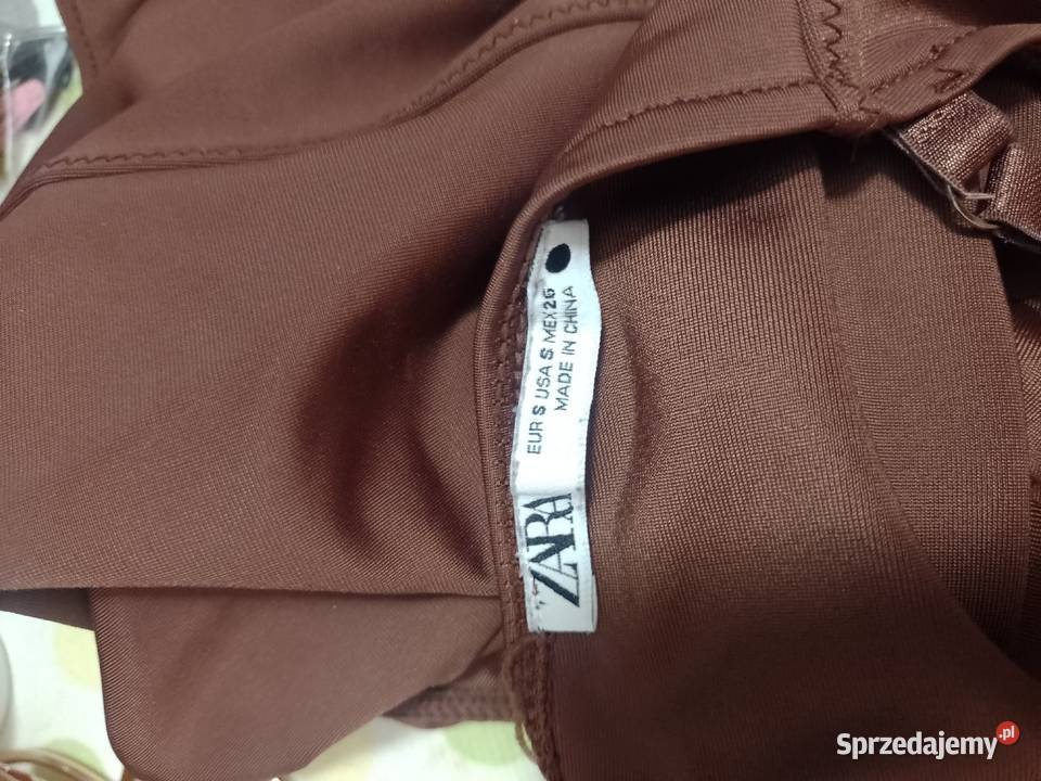 36S ZARA Brązowe Body mocno modelujące z Madrytu Kraków