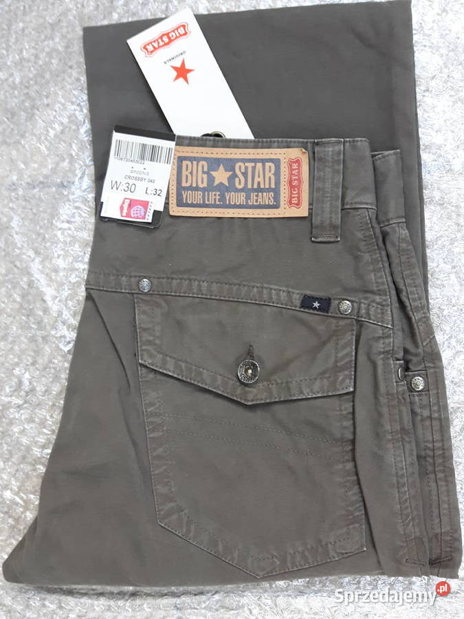 Spodnie Big Star W30L32 Nowe kolor khaki Rozmiar M Kielce sprzedam