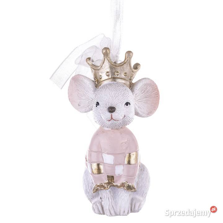 Zawieszka Myszka w koronie Boże Narodzenie Skierniewice