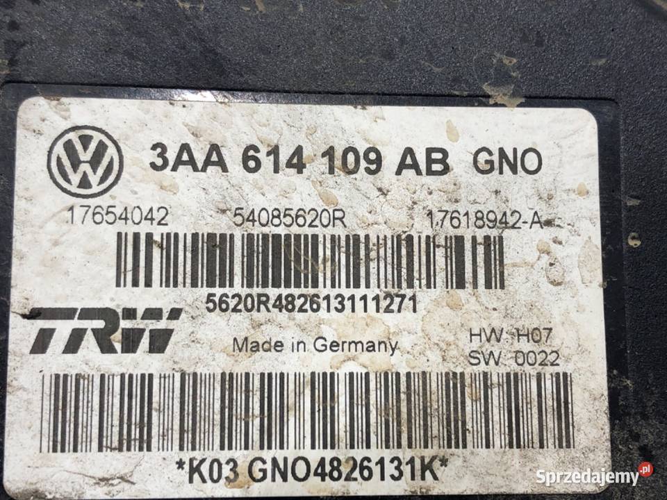 POMPA ABS VW PASSAT B7 3AA614109AB 20 170 1015 osobowe