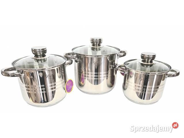 WYPRZEDAŻ 229 Garnki nierdzewne rosołowe VIOLET