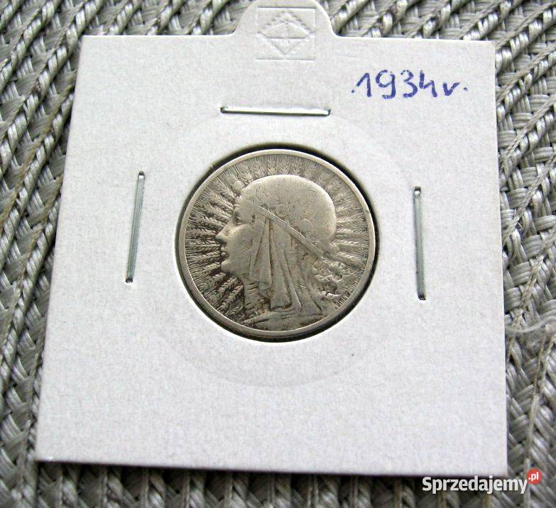 Polska 2 1934r SREBRO Numizmatyka wielkopolskie Kalisz
