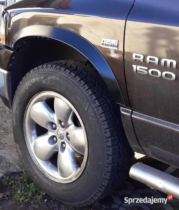 Dodge Ram III nakładki na błotniki kpl 4 listwa