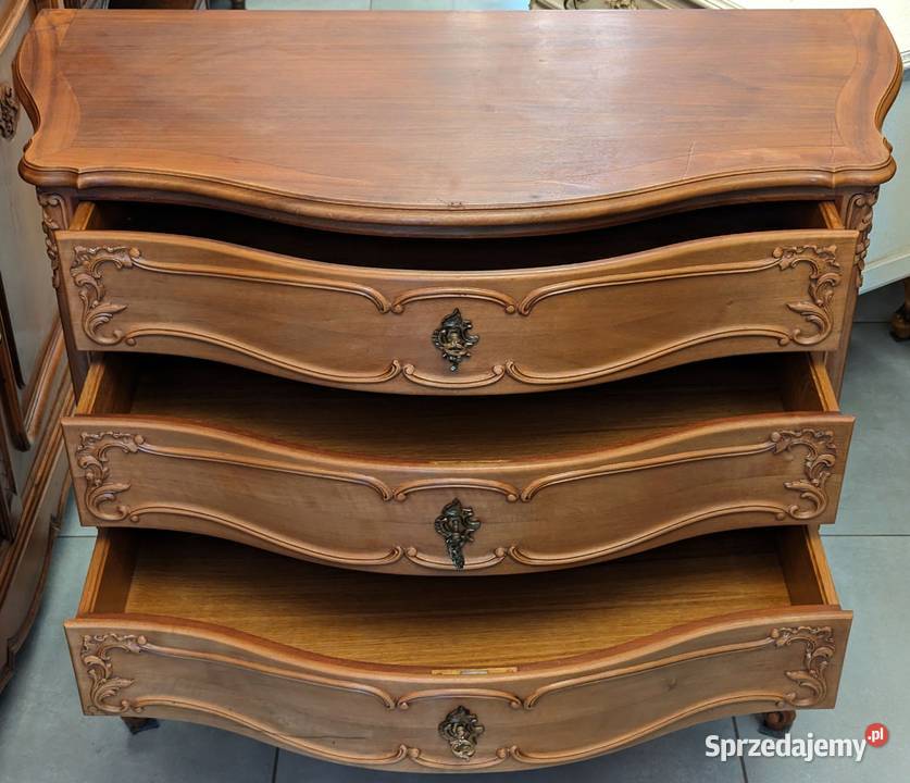 Piękna komoda ludwikowska orzech sklep Dąbrowa Antyki, Sztuka, Kolekcje