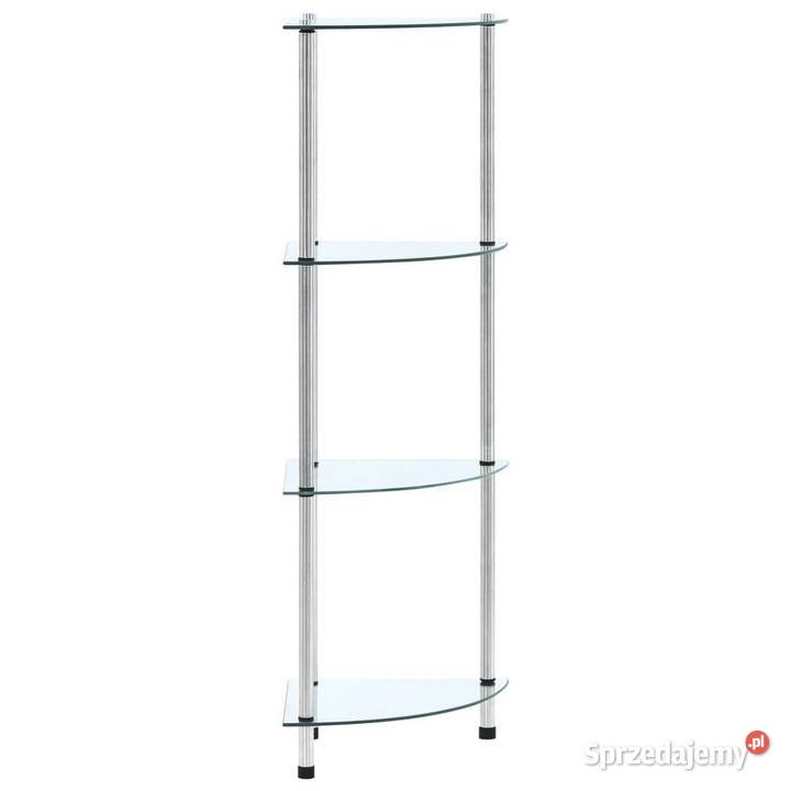 vidaXL 4poziomowa półka przezroczysta 30x30x100 Warszawa sprzedam