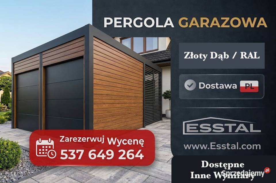 Ładny Drewnopodobny Garaż Blaszany Hala Wiata Dzierżoniów