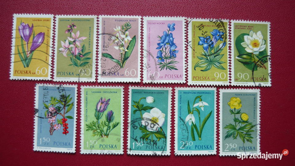 Znaczki Rośliny chronione Filatelistyka Myszków