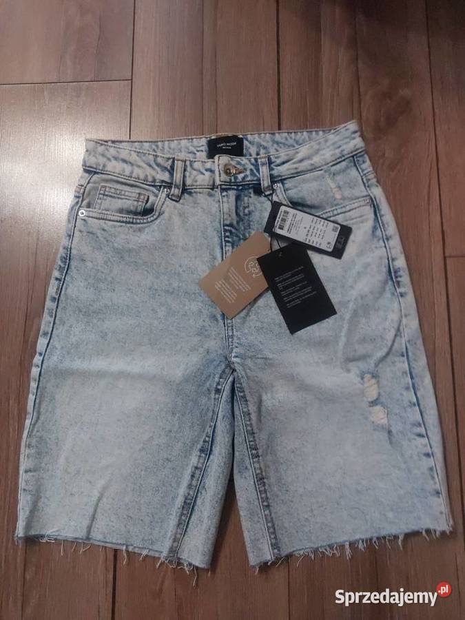 Spodenki jeansowe z przetarciami marki Vero Moda Dżins  Kobyłka