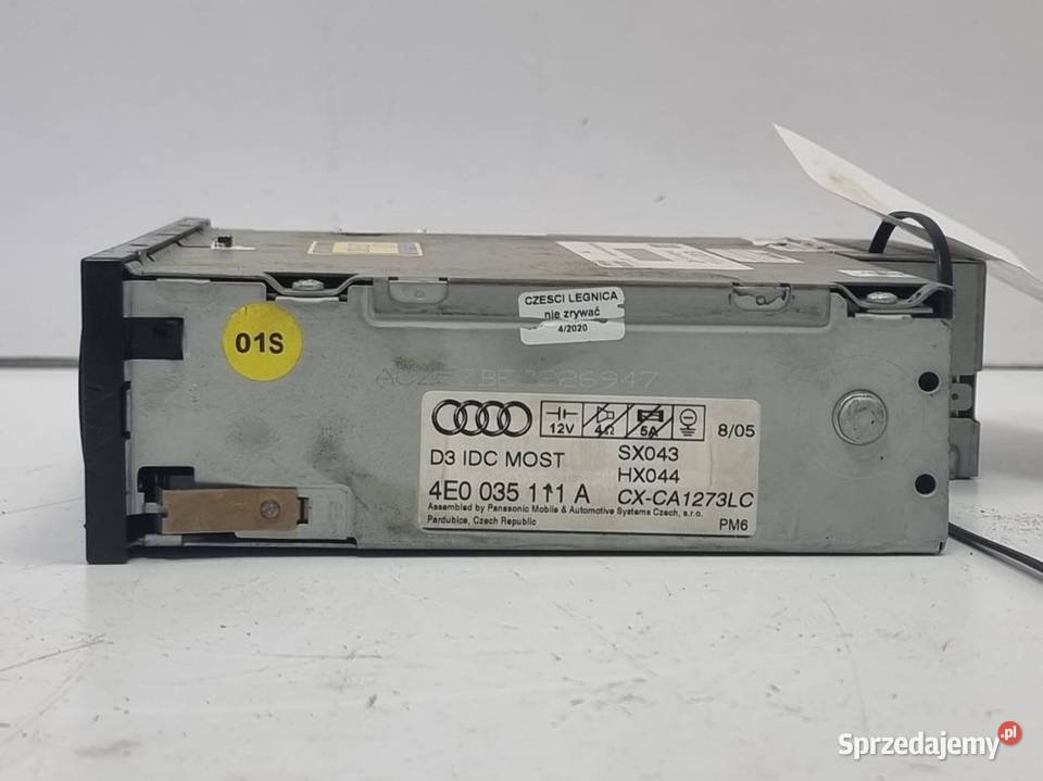 ZMIENIARKA CD AUDI A8 D3 4E0035111A Lipno