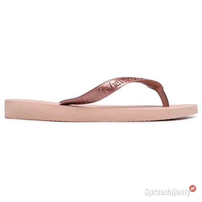 2728 Havaianas Klapki Plażowe różowe złoto śląskie Szczerbice sprzedam
