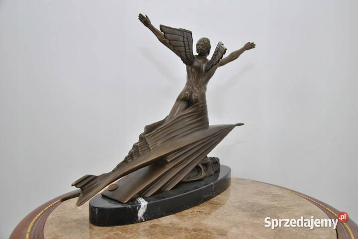 Figura z Brązu Styl Prezent The Aviator Rzeźba Kraków