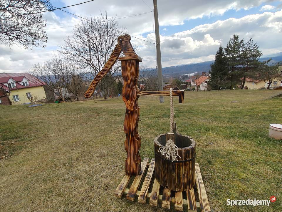 Donice kwietniki z drewna Studnie ozdobne podkarpackie