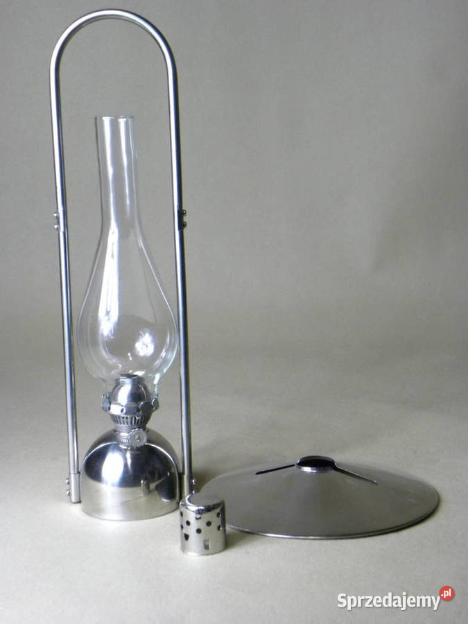 Metalowa stołowa lampa naftowa z metalowym Antyki