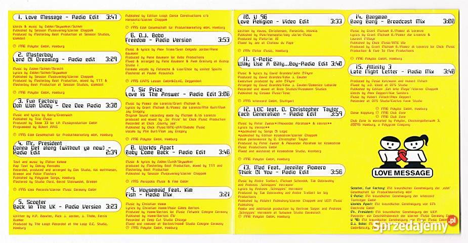 LOVE MESAGE HITS MIX dyskotekowe przeboje 1996 Chorzów