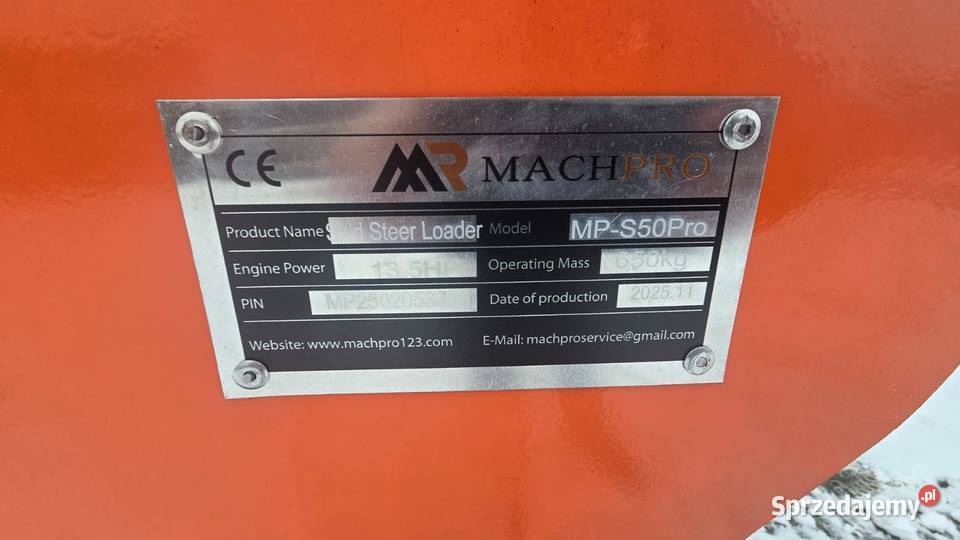 Mini ładowarka gąsienicowa MACHPRO MPS50PRO Dunkowa