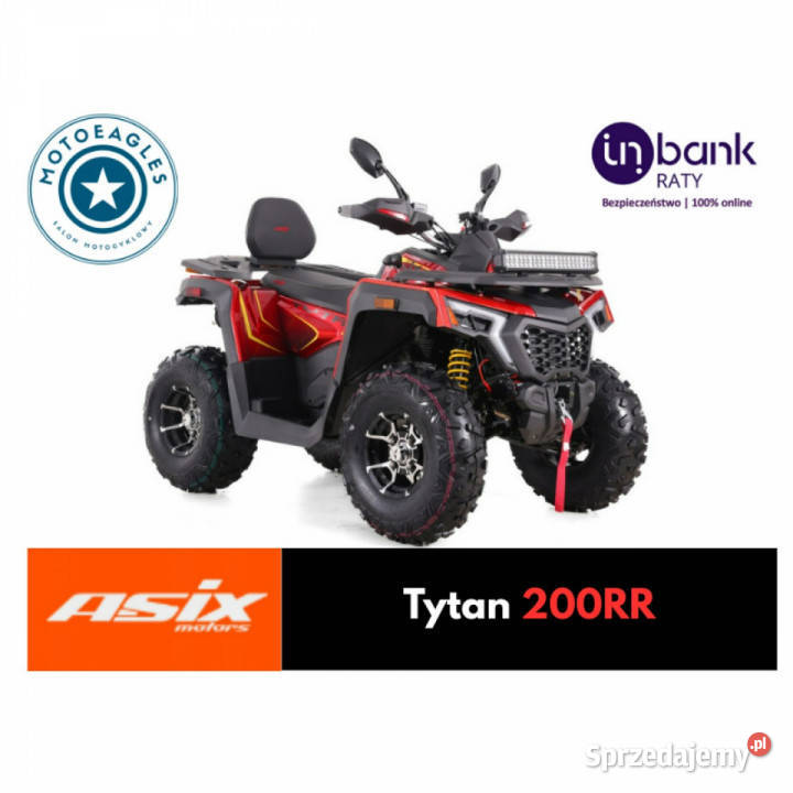 ASIX Inny Quad ASIX Tytan 200RR Transport Raty 1km Motocykle, skutery, quady Motoryzacja Stare Miasto