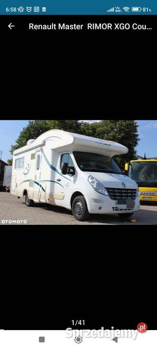Renault Master Rimor Xgo 302 Coup 45000 Original mazowieckie Płońsk