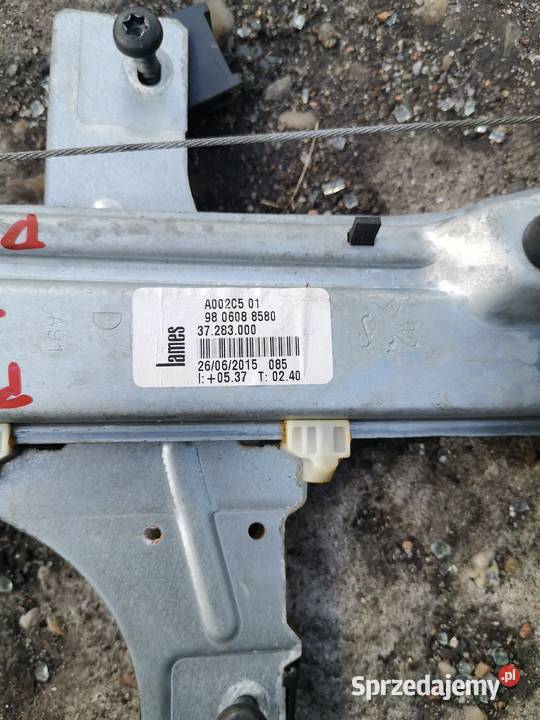 Mechanizm szyby prawy tył peugot 208 Wyposażenie wnętrza Czerwionka-Leszczyny