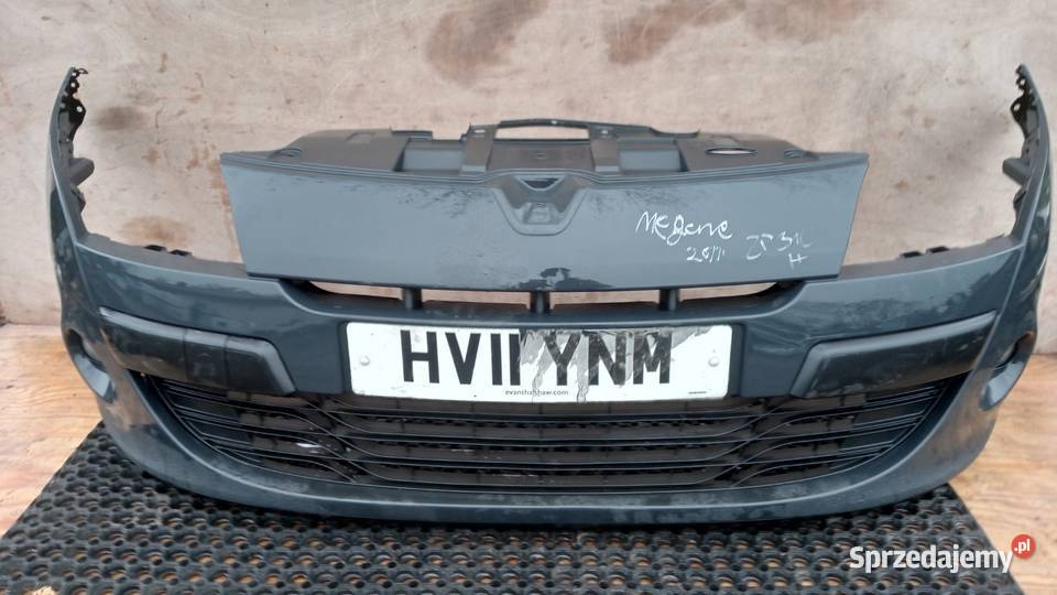 RENAULT MEGANE III ZDERZAK PRZÓD HALOGEN Zbierkowo