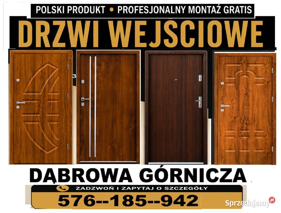 Drzwi zewnętrzne akustyczne do mieszkania w Dąbrowa Górnicza sprzedam