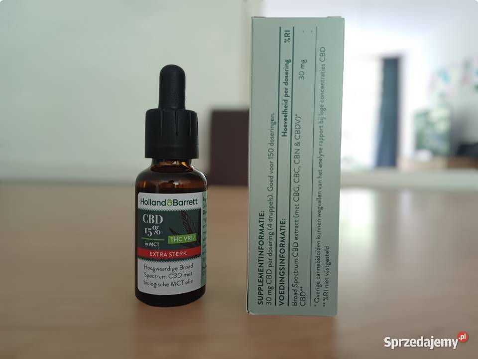 Holland Barrett Olejek CBD 15 30 ml Oryginalny Łódź