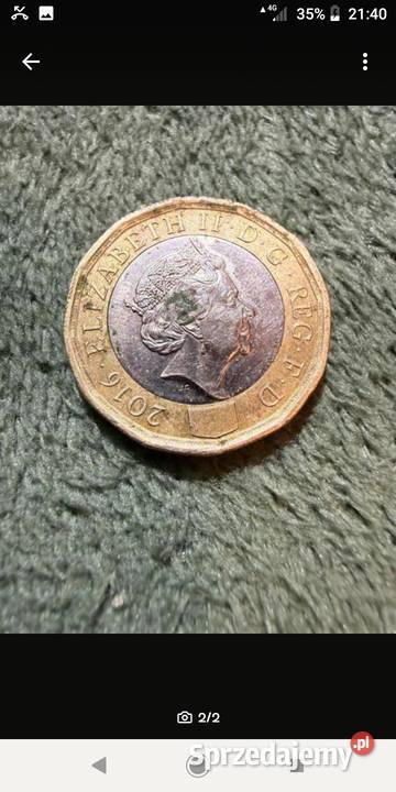 NiMoneta o nominale 1 funta szterlinga GBP z Wrocław