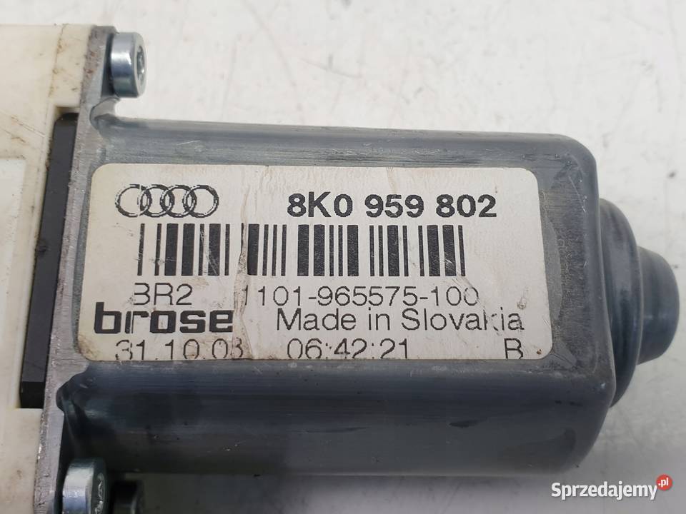 Audi A4 B8 SILNICZEK SZYBY Prawy przód 8K0959812 Wyposażenie wnętrza Chełm