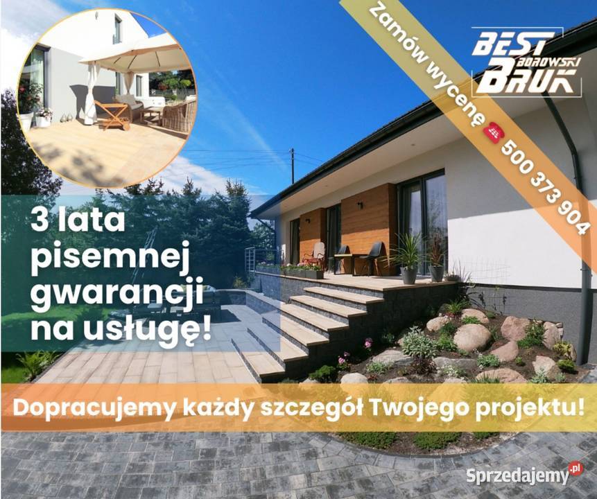 Kostka brukowa i ogrodzenia w ekspresowym tempie mazowieckie Jaktorów-Kolonia