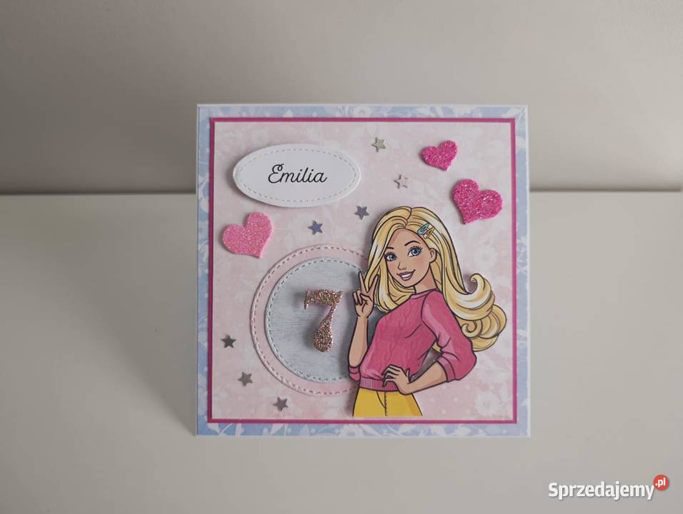 Personalizowana kartka na urodziny Barbie Łódź