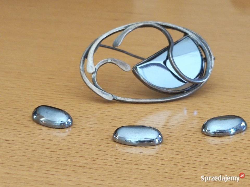 Broszka brosza artystyczna biżuteria kamień Kielce sprzedam