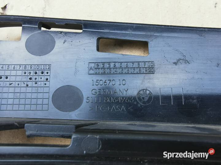 Kratka zderzaka przód lewa lh bmw g30 mpakiet wielkopolskie Sieraków