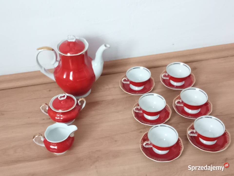 Zestaw kawowy KAROLINA Wałbrzych z lat 70 Świdnica
