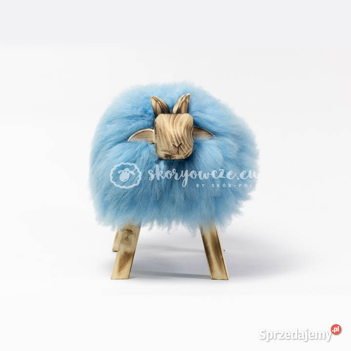 Krzesło baranek dekoracyjny jasno niebieski Szaflary