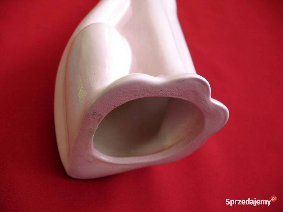 Kot Powabna koteczka różowa figurka porcelana 28 mazowieckie Siedlce