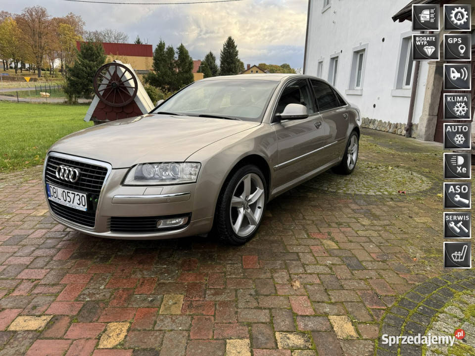 Audi A8 28 210 198 Zarejestrowany Zadbany ESP dolnośląskie Ocice sprzedam