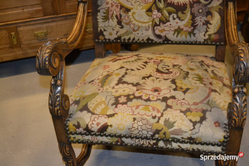 fotel holenderski gobelin śląskie Będzin